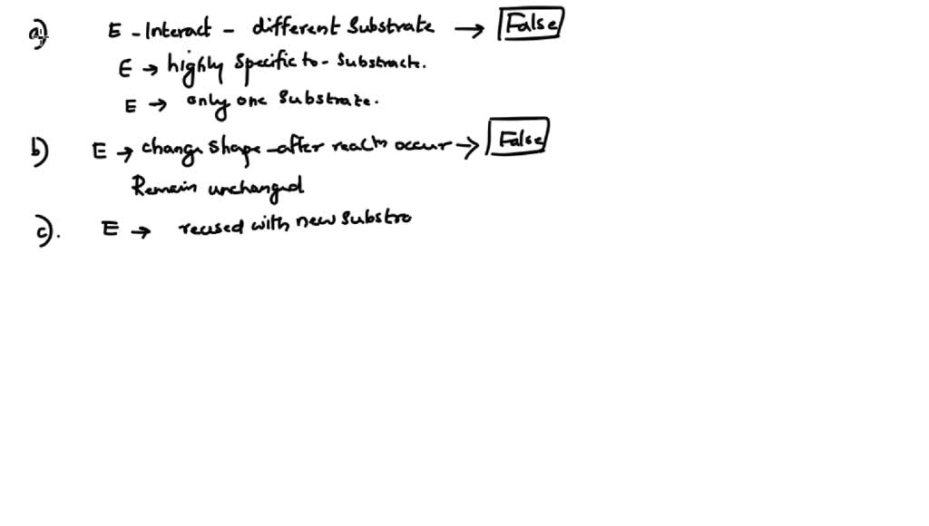 SOLVED Answer true or false to the following statements based on the