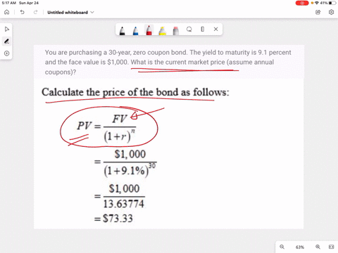 you-are-purchasing-a-30-year-zero-coupon-bond-the-yield-to-maturity-is-91-percent-and-the-face-value-is-1000-what-is-the-current-market-price-assume-annual-coupons-34097