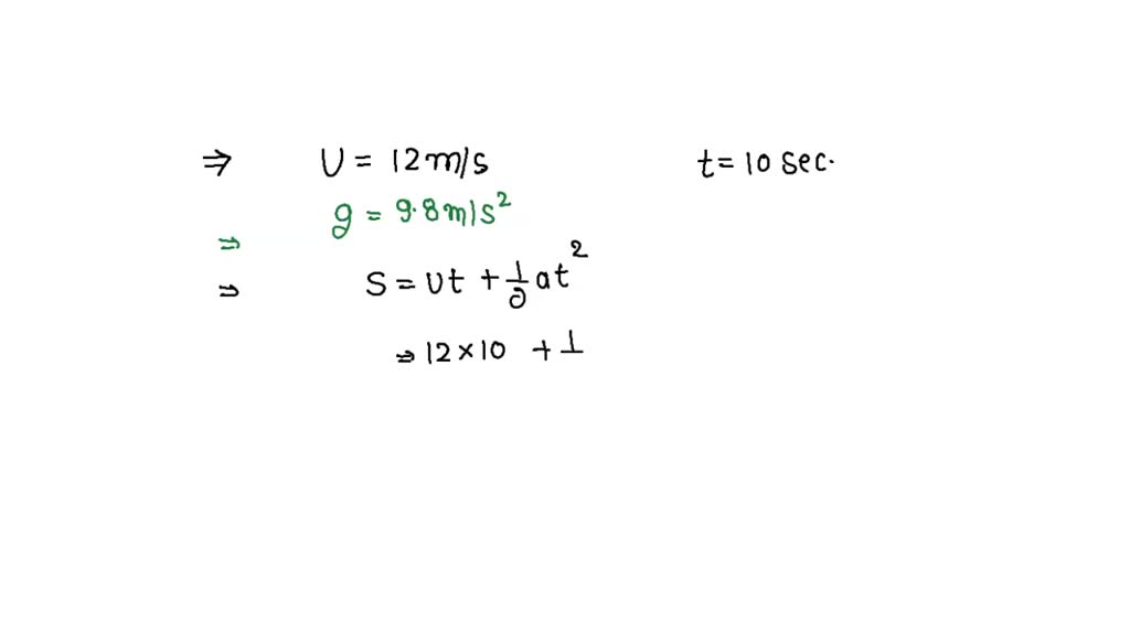 SOLVED: " A stone falls from a balloon that is descending at a uniform