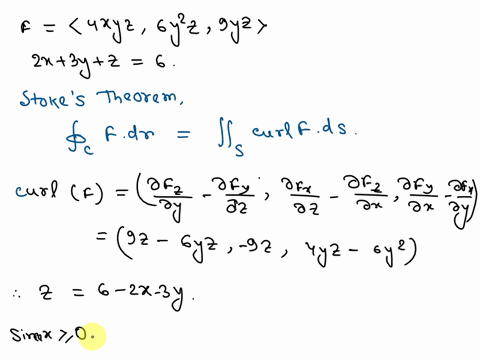5 points details my notes use stokes theorem to compute the