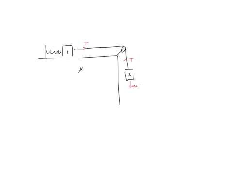 77-00-two-blocks-of-masses-m-and-mz-are-connected-with-a-over-very-light-pulley-see-string-that-figure-passes-ignored-block-p777-friction-in-the-pulley-can-be-resting-on-a-the-edge-the-rough-80807