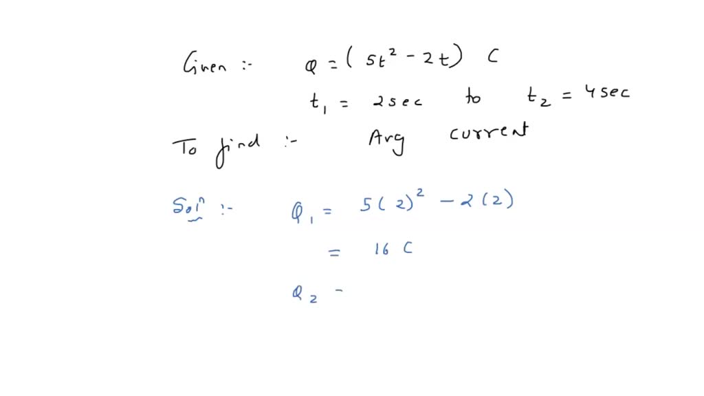 SOLVED: Example Calculating Conductivity The instantaneous current in a ...