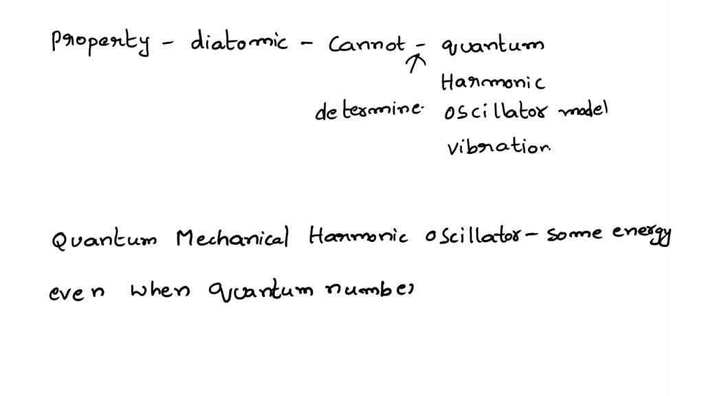 SOLVED Which of the following properties of a diatomic molecule cannot