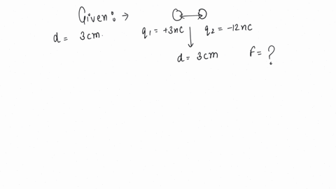 two-identical-tiny-metal-balls-carry-charges-of-3nc-and-12nc-they-are-3cm-apart-the-balls-are-now-touched-together-and-then-separated-to-3cm-what-is-the-force-on-them