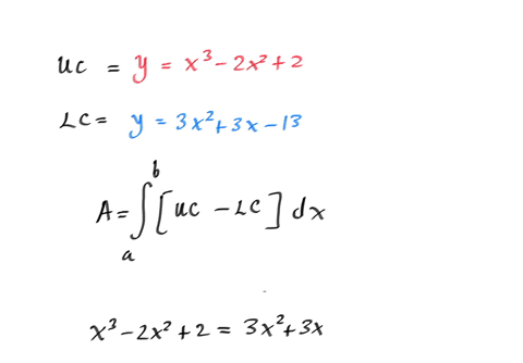 find-the-area-of-the-shaded-region-bounded-by-yx3-2-x22-and-y3-x23-x-13-in-the-figure-below
