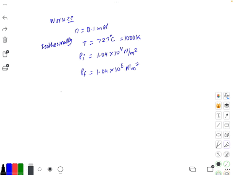 the-minimum-work-which-must-be-done-to-compress-01-moles-of-an-ideal-gas-isothermally-at-727oc-from-104-104nm2-to-104-106nm2-is-10-23r-83jk-mol-a-3181j-b-3818-c-8217j-d-830j-91225