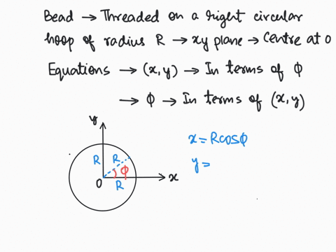 79-consider-bead-that-is-threaded-on-a-rigid-circular-hoop-of-radius-r-lying-in-the-xy-plane-with-its-center-at-0-and-use-the-angle-of-two-dimensional-polar-coordinates-as-the-one-generalize-75472