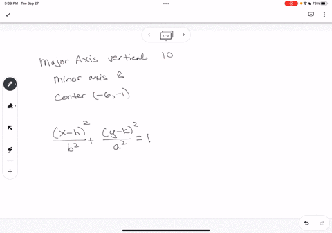 find-the-standard-form-of-the-equation-of-the-ellipse-satisfying-the-following-conditions-major-axis-vertical-with-length-10-length-of-minor-axis-8-center-6-the-standard-form-of-the-equation-93502