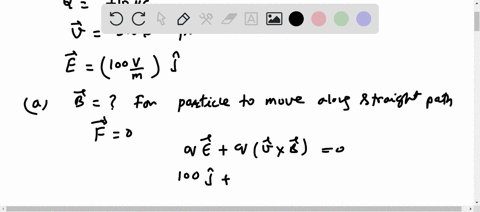 a-particle-with-a-charge-of-100-mu-mathrmc-is-moving-at-300-mathrmm-mathrms-in-the-positive-z-direct-51115