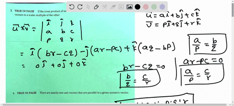 true-or-false-if-the-cross-product-of-two-nonzero-vectors-is-the-zero-vector-then-each-ofthe-two-vectors-is-scalar-multiple-of-the-other-true-or-false-there-are-exactly-two-unit-vectors-that-85856