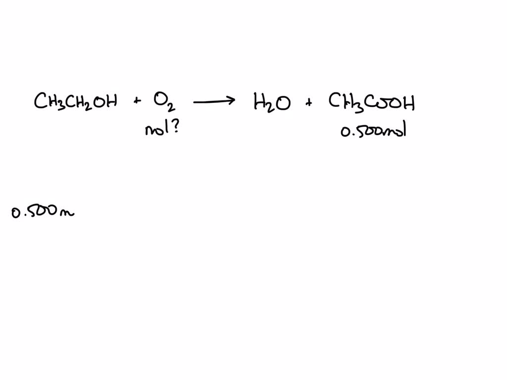 SOLVED: Wine goes bad soon after opening because the ethanol CH3CH2OH ...