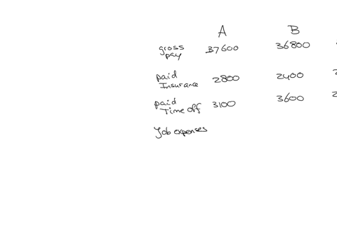 which-of-the-following-companies-offers-the-greatest-total-employment-compensation-company-a-company-b-company-c-company-d-gross-pay-37600-36800-38100-39000-paid-insurance-2800-2400-2100-180-60429