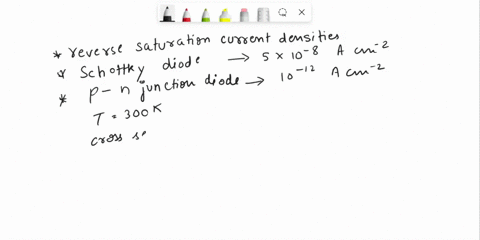 the-reverse-saturation-current-densities-in-schottky-diode-and-a-pn-junction-diode-are-5-x-108-acm-and-1012-acm-respectively-at-temperature-t300-k-the-cross-sectional-area-of-the-pn-junction-38768