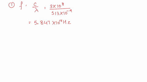 a-what-is-the-frequency-of-light-with-a-513-nm-wavelength-in-air-b-what-is-its-wavelength-in-glass-with-an-index-of-refraction-of-152-c-from-the-results-of-a-and-b-find-its-speed-in-this-gla-99106