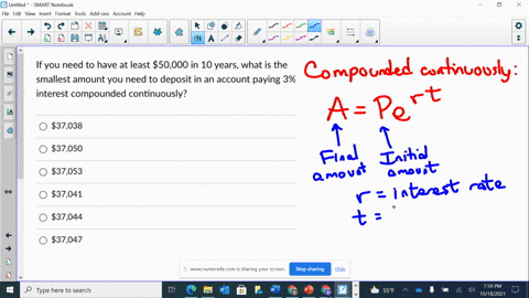 question-6-1-pts-if-you-need-to-have-at-least-50000-in-10-years-what-is-the-smallest-amount-you-need-to-deposit-in-an-account-paying-3-interest-compounded-continuously-37038-37050-37053-3704-52832