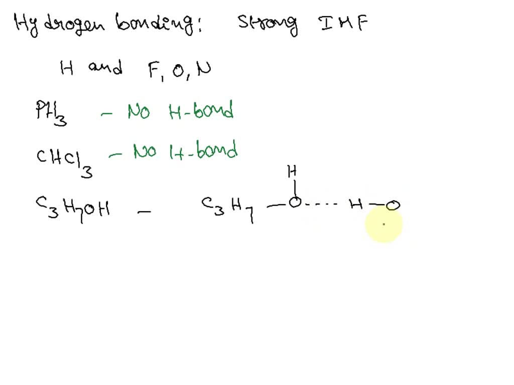 SOLVED: In which of the following substances is significant hydrogen bonding  possible: methylene chloride (CH2Cl2) phosphine (PH3) hydrogen peroxide  (HOOH), or acetone (CH3COCH3)?