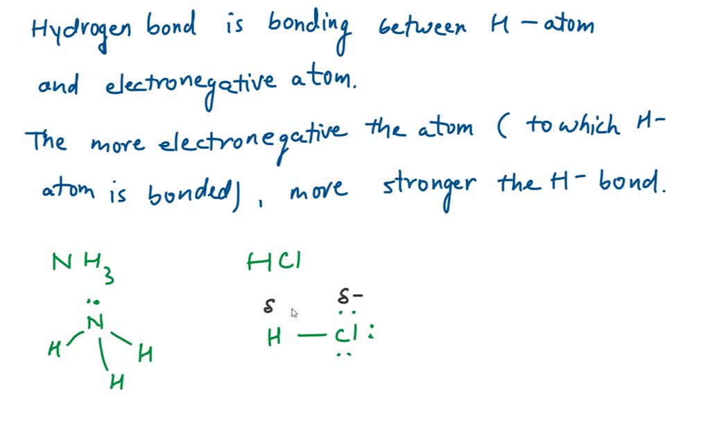 SOLVED Choose the compound that exhibits hydrogen bonding as its strongest intermolecular force