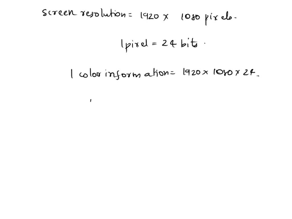 SOLVED 5) Video Conversion What will be the size of the 5second Full