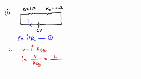 calculate-the-power-used-in-2resistor-in-each-i-a-6v-battery-in-series-with-1and-2resistor-ii-a-4v-battery-in-parallel-with-12and-2resistor