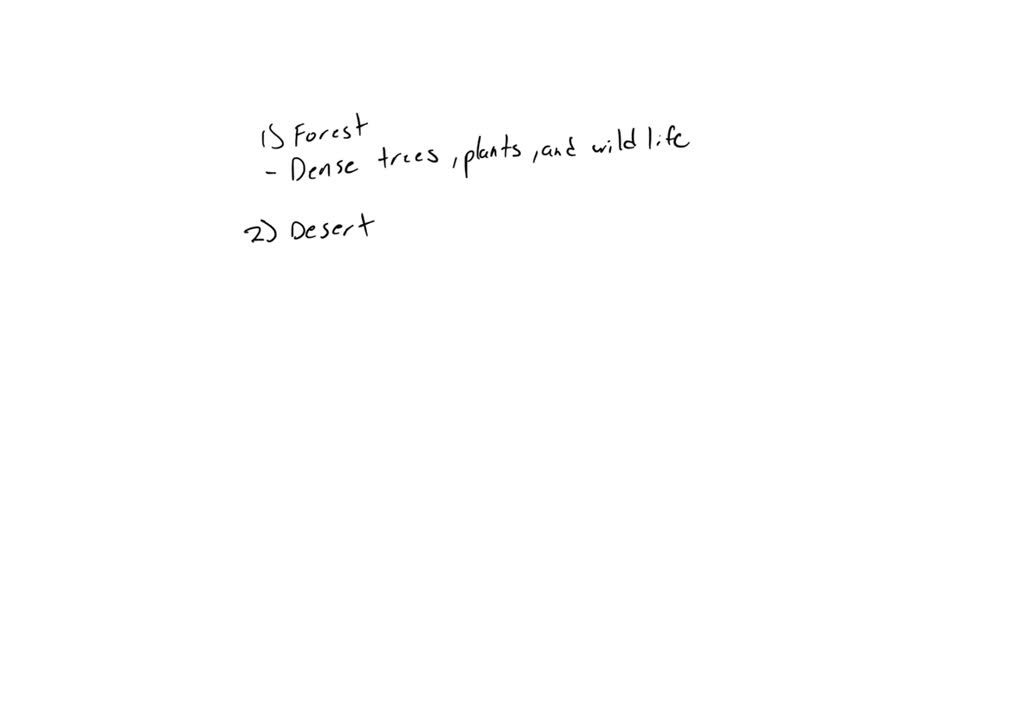 Solved give three examples of natural environment