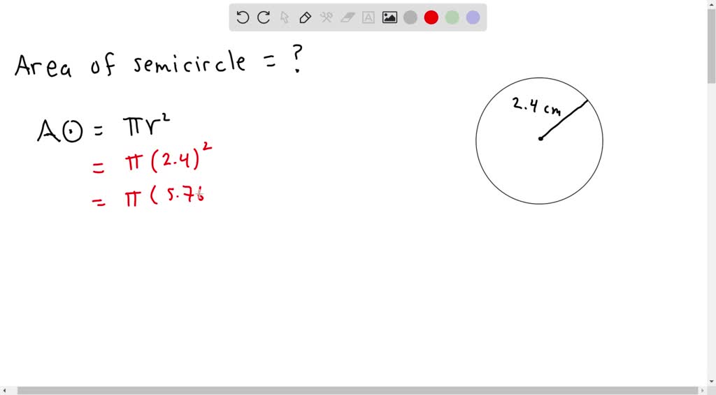 SOLVED: if the perimeter of semicircular Park is 72 metre find its area ...