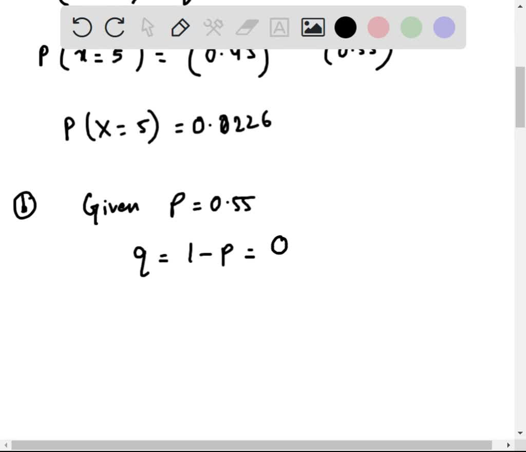 1 ) a) Flip a biased coin repeatedly. Its probability of heads is .55