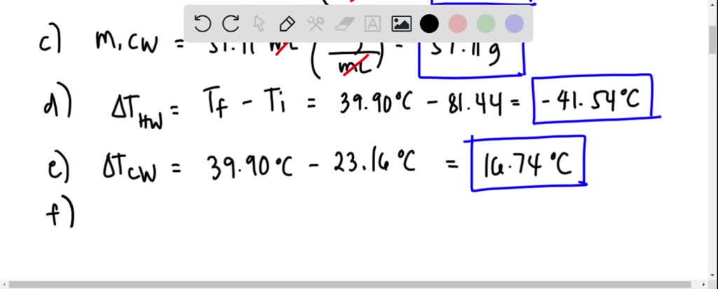 SOLVED: The volume of water was heated to 81.44 Â°C and immediately ...