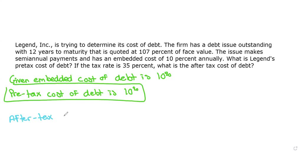 SOLVED: Sunrise, Inc., is trying to determine its cost of debt. The ...