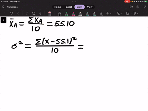 a-college-professor-records-the-time-in-minutes-his-students-take-into-separate-classes-to-complete-a-test-this-information-to-see-in-the-table-above-using-the-definitional-formula-what-is-t-01826