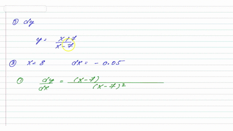 a-find-the-differential-dy-x-7-x-7-dy-6-evaluate-dy-for-the-given-values-of-x-and-dx-x-8-dx-005-dy-08918