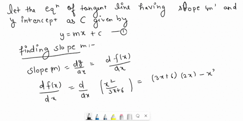 a-find-the-equation-the-tangent-line-at-x-2-of-fx-3x6-38977