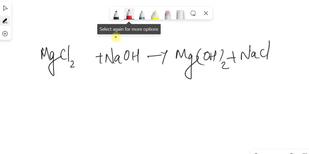 SOLVED Aqueous solutions of magnesium chloride and sodium hydroxide