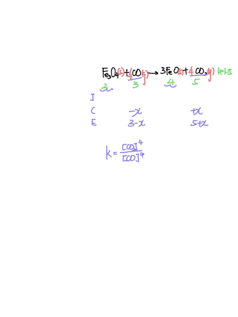 the-equilibrium-constant-for-the-reaction-fe3o4-s-co-g-3feo-s-co2-g-it-is-115-at-600-c-if-a-mixture-of-200-moles-of-fe3o4-3-moles-of-co-4-moles-of-feo-and-5-moles-of-co2-are-brought-to-equil-69494