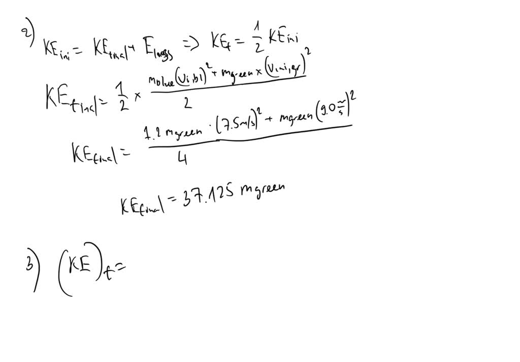 Video Solution: 40.0% Greater Than M(green' ) What Are The Final Speeds 