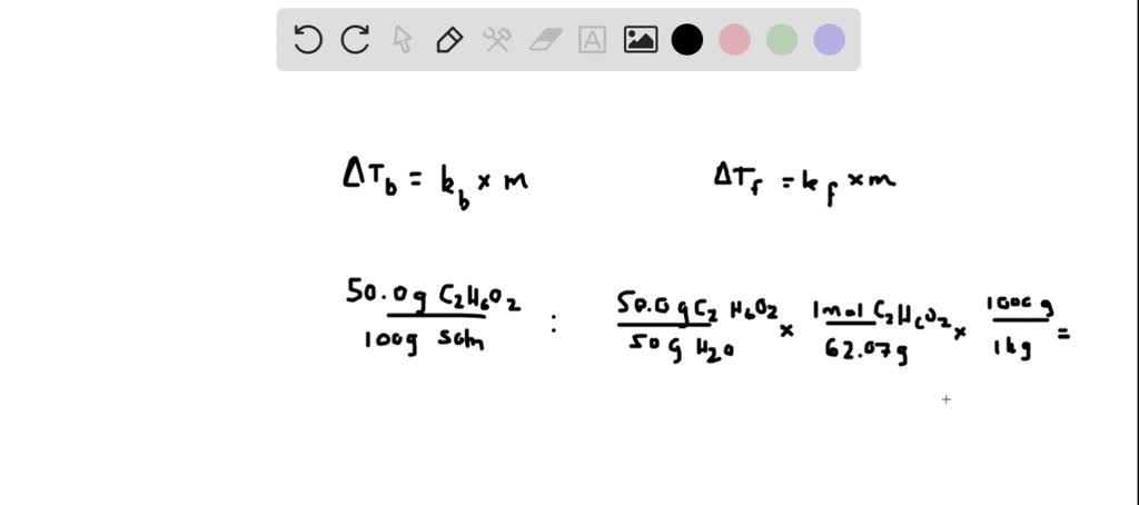 SOLVED: Calculate the freezing point and boiling point of an anti ...