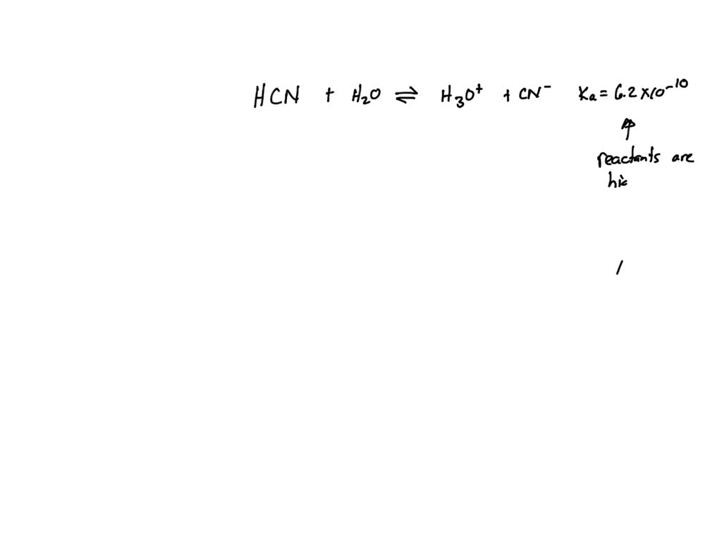 Solved: A 2.0 L Solution Is Made Of 0.050 Moles Of Hcn (pka = 9.21 