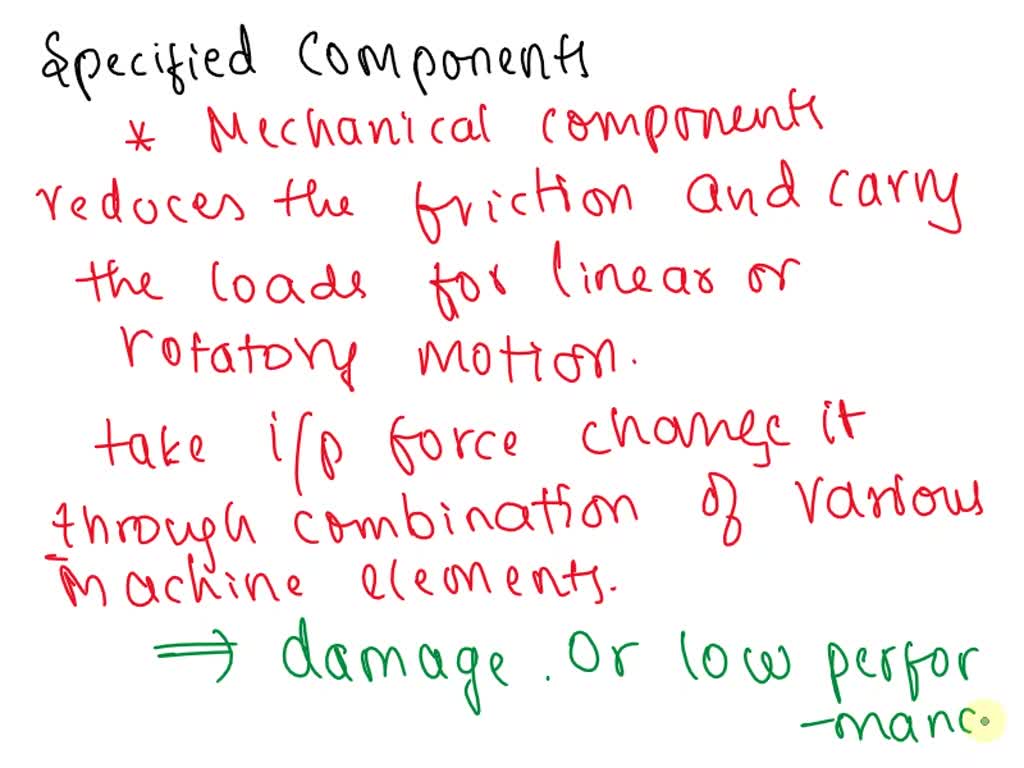 SOLVED 1. Describe the importance of using the specified components