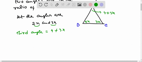 the-measures-of-two-angles-of-a-triangle-are-in-the-ratio-2-3-if-the-third-angle-is-4-degrees-larger-92558