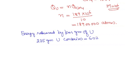 the-combustion-of-a-single-molecule-of-methane-produces-about-10-ev-of-energy-a-methane-molecule-has-a-mass-of-16-amu-the-fission-of-a-uranium-235-atom-produces-about-189-mev-of-energy-based-37448