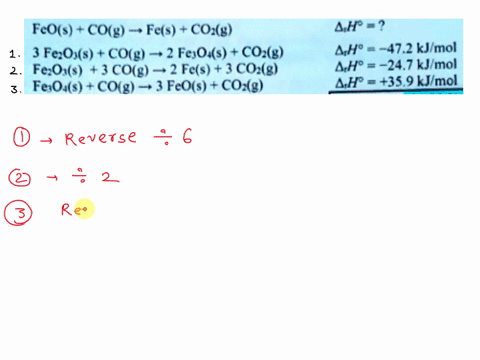 using-the-data-provided-below-calculate-the-standard-reaction-enthalpy-of-the-reaction-of-ironii-oxide-by-carbon-monoxide-step-in-production-of-iron-fcos-coe-fes-co-g-4-he-feoss-cog-2-fejo-s-13644