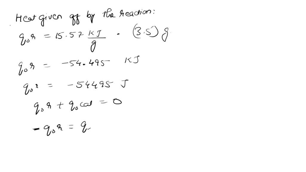 SOLVED Under constantvolume conditions, the heat of combustion of