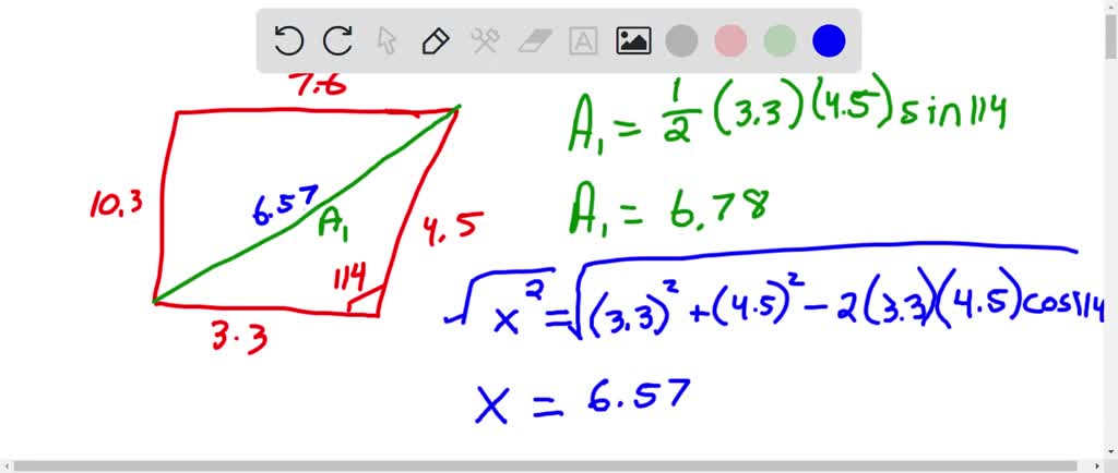 SOLVED: The Four Sequential Sides Of A Quadrilateral Have Lengths A = 4 ...