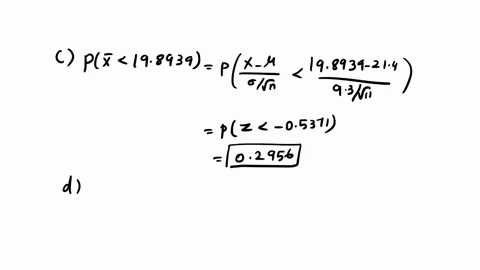 the-average-score-for-games-played-in-the-nfl-is-214-and-the-standard-deviation-is-93-points-11-games-are-randomly-selected-round-all-answers-to-4-decimal-places-where-possible-and-assume-a-20393