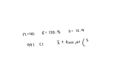 construct-the-appropriate-confidence-interval-a-simple-random-sample-of-size-n40-is-drawn-from-a-pop-87333