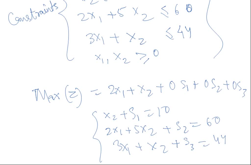 SOLVED: (Q1) solve the following linear programming problem using Dual ...