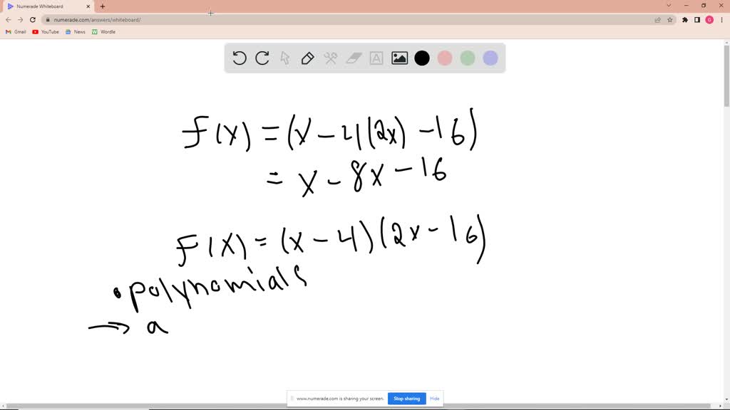 SOLVED: Consider the following. f(x) = (x - 4) / (x^2 - 16) Describe ...