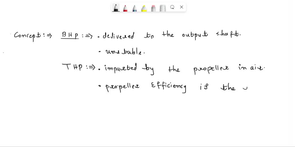 SOLVED What is the difference between brake horsepower and thrust