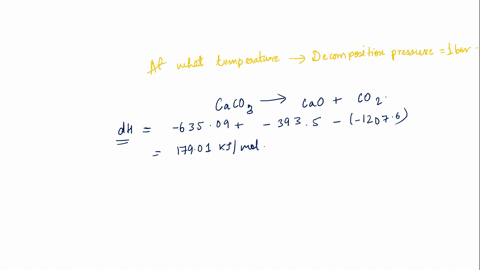 limestone-caco3-decomposes-upon-heating-to-yield-quicklime-cao-and-carbon-dioxide-at-what-temperature-does-limestone-exert-a-decomposition-pressure-of-1-bar-14912