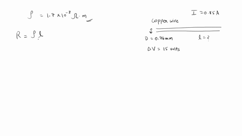 a-current-of-085-a-flows-through-a-copper-wire-076-mm-in-diameter-when-it-is-connected-to-a-potential-difference-of-15-v-part-a-how-long-is-the-wire-express-your-answer-using-two-significant-87733