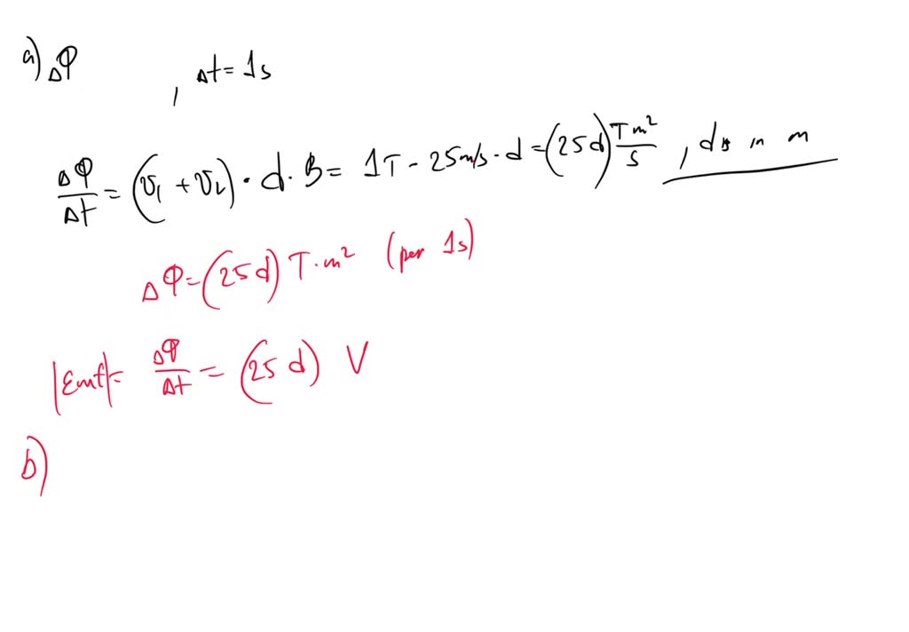 SOLVED: and = 15 m/s in the presence of a uniform magnetic field of B = 1 T  perpendicular to the plane of the rails. XXX XXX XXX XXXXXXXXXXXXXXXXXXX  XXXXXX a. Calculate